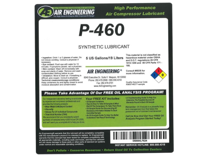 Air Engineering P-460-5 Lubricant